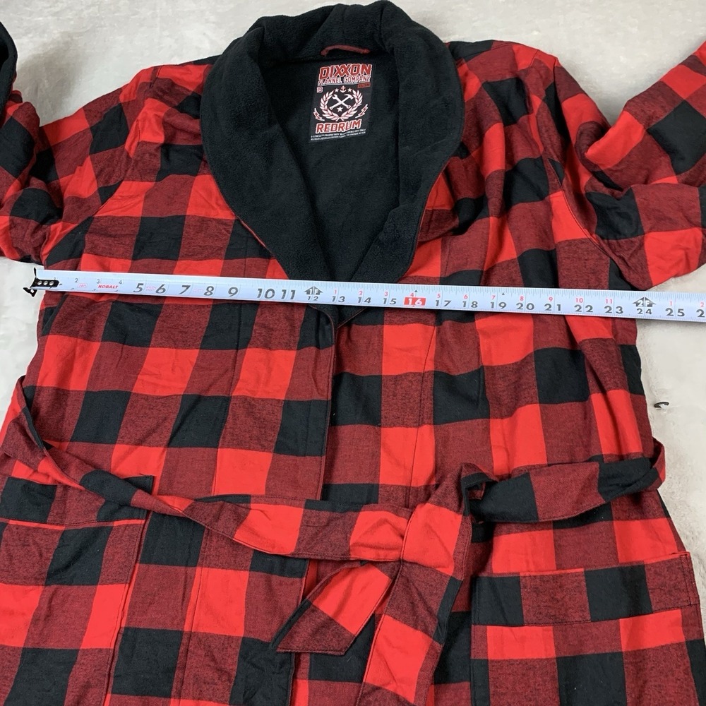 Dixxon Flannel Co Redrum Robe Womens XS/SM Buffalo Plaid Heavy Soft Sleepwear - Picture 4 of 7